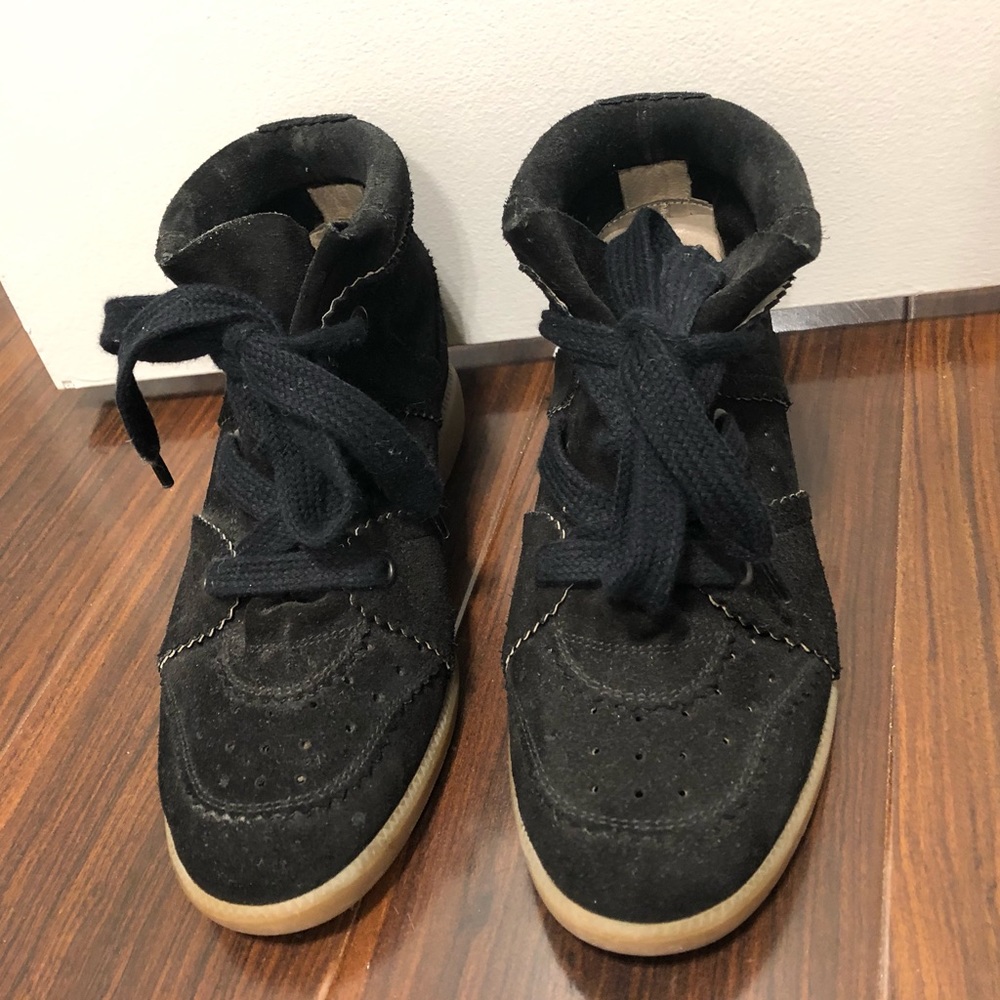 Isabel Marant Bobby Wedge Sneakers - BLK SIZE 38